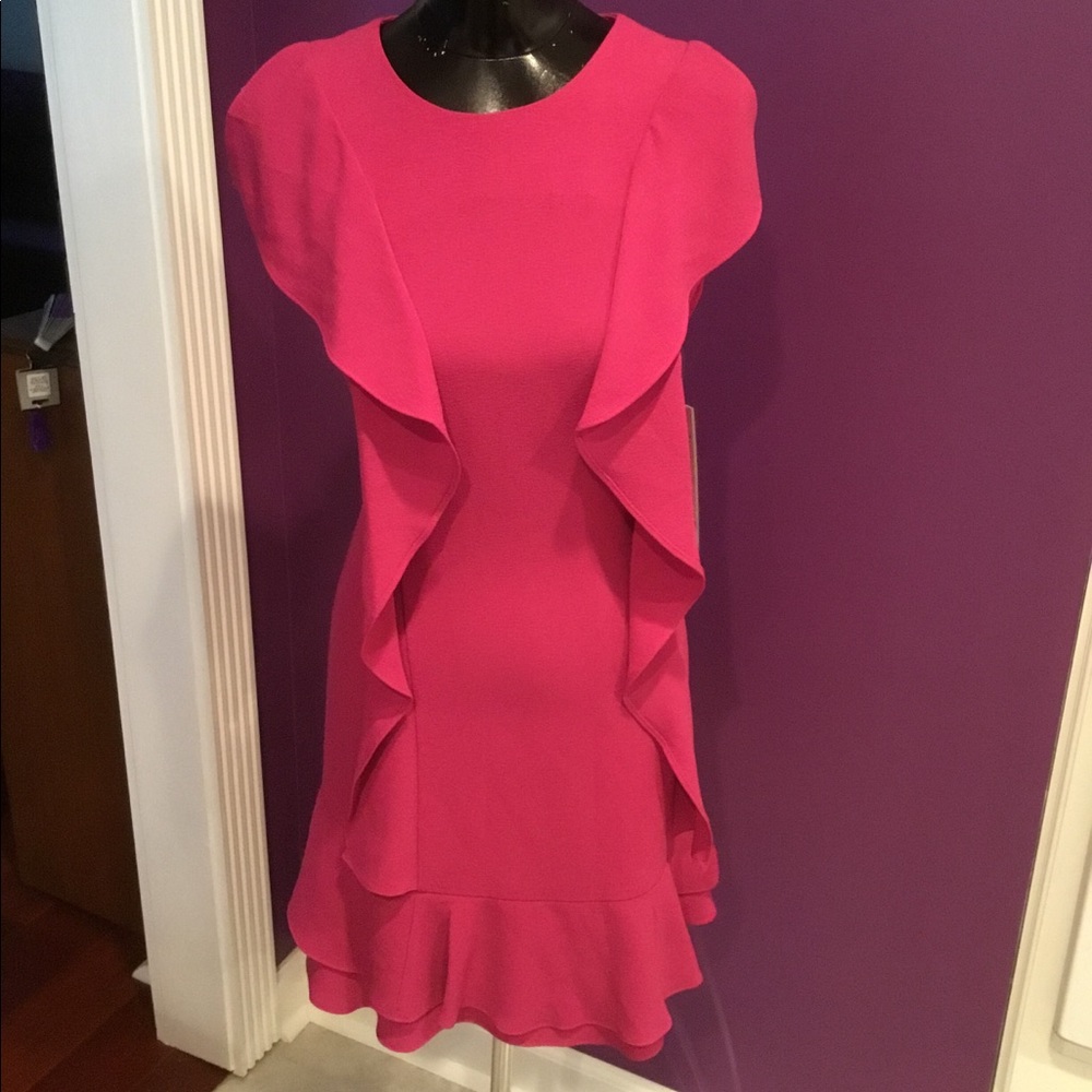 BE pink ruffle dress size 12 NWT